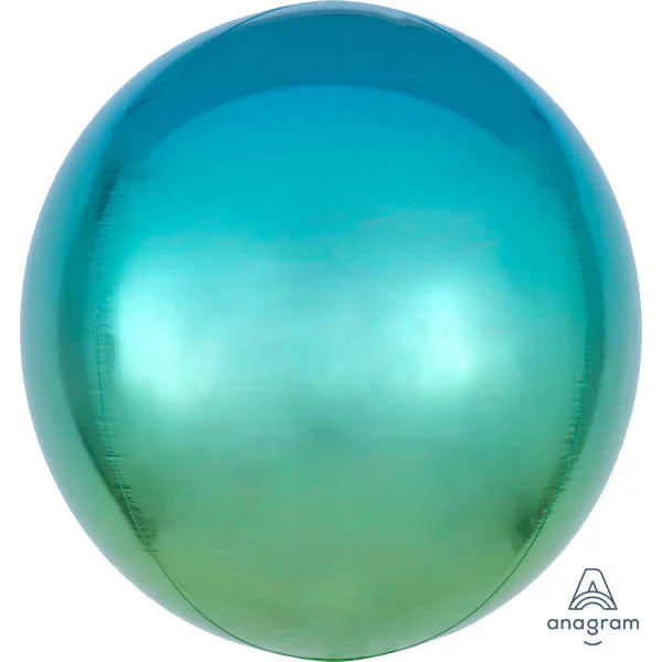 16" Ombre Balloon - Blue & Green