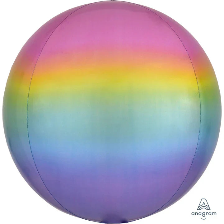 16" Ombre Pastel Balloon - Pastel Rainbow