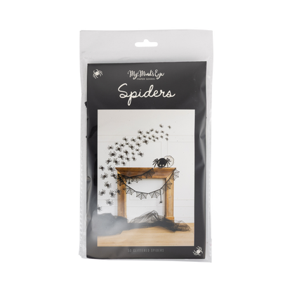 Glittered Wall Spiders