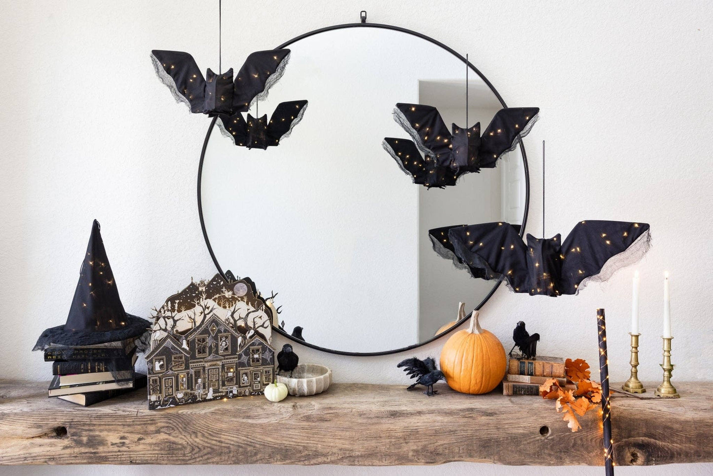Hanging Light up Fabric Bat Set
