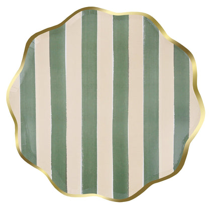 Fall Stripe Dinner Plates