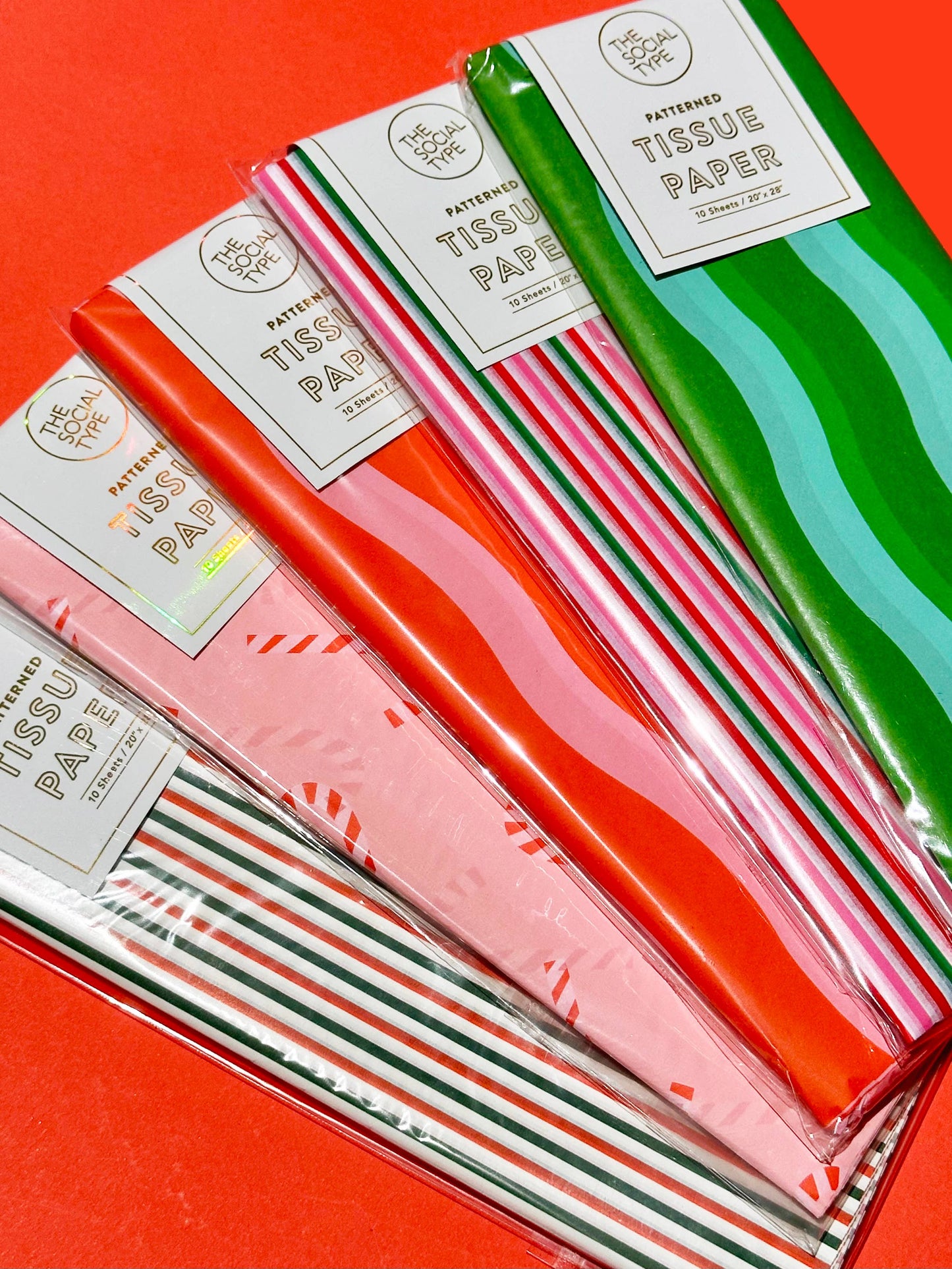 Holiday PinStripe Tissue Paper