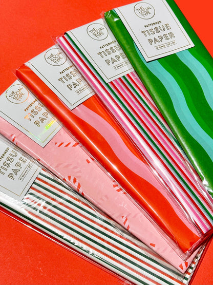 Holiday PinStripe Tissue Paper