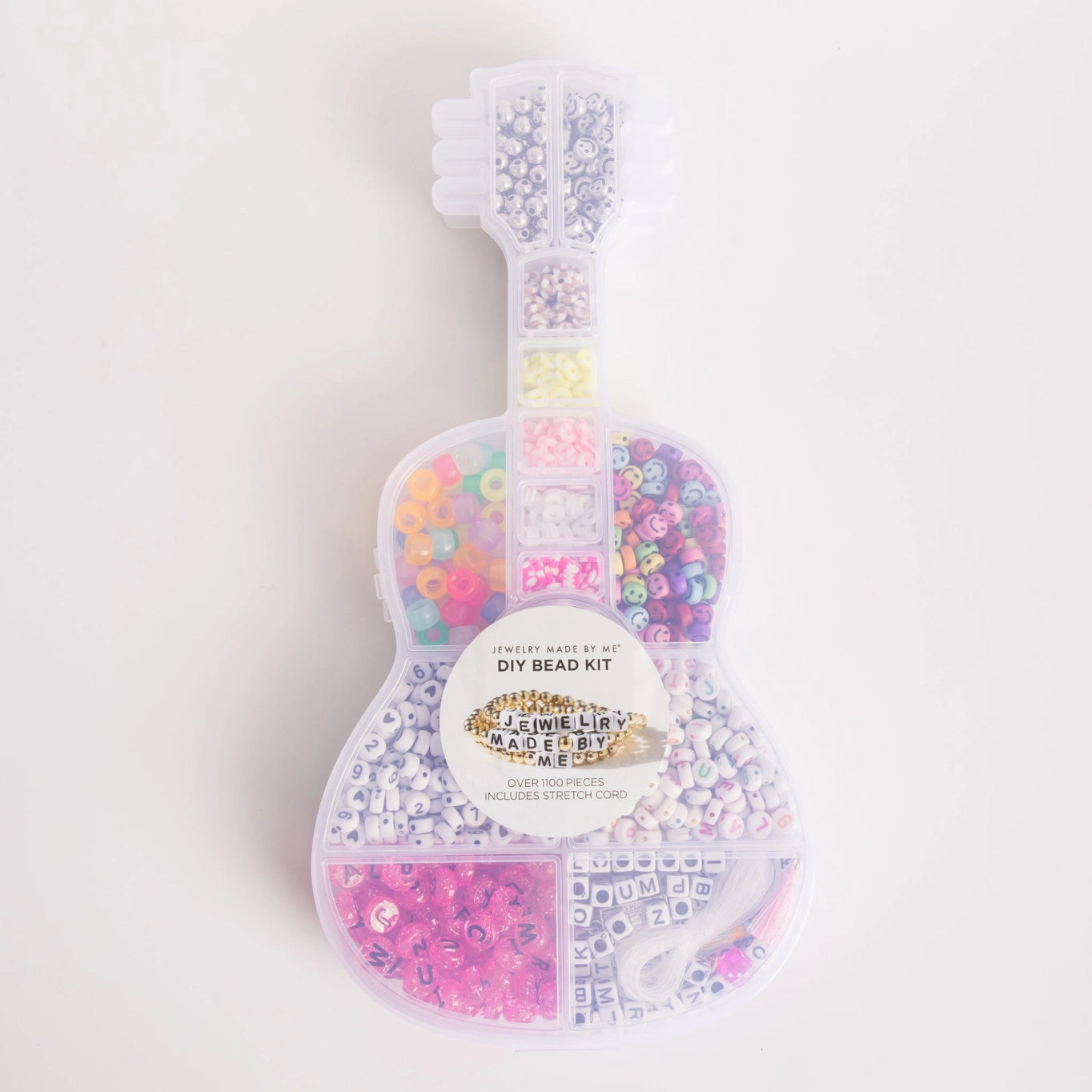 Pink Letter Bead DIY Guitar Box