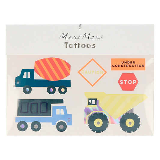 Construction Temporary Tattoos