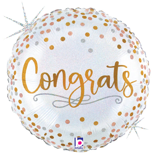 18" Congrats Confetti Balloon