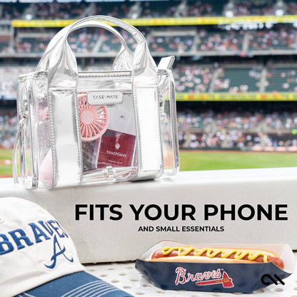 Case-Mate Clear Stadium Bag: Silver Chrome