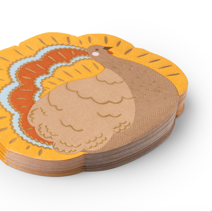 Turkey Thanksgiving Lunch Napkins