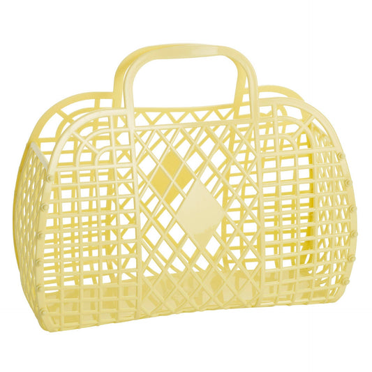 Retro Large Basket Jelly Bag - Primrose Yellow