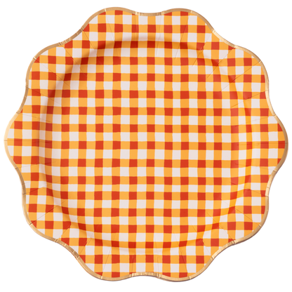 Fall Plaid Dinner Plates