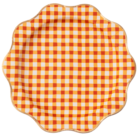 Fall Plaid Dinner Plates