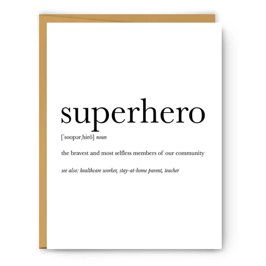 Superhero Definition - Everyday Card