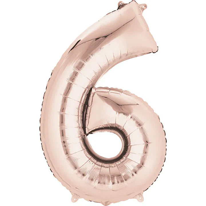 34" #6 Balloon - Rose Gold