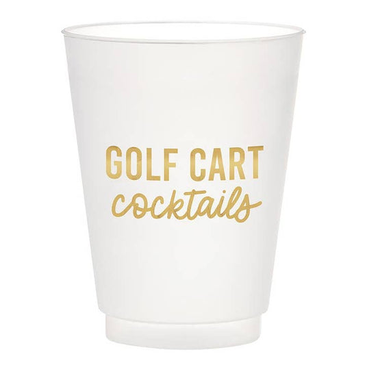 Golf Cart Cocktail Frosted Cups