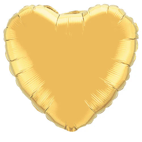 36" Heart Balloon - Metallic Gold