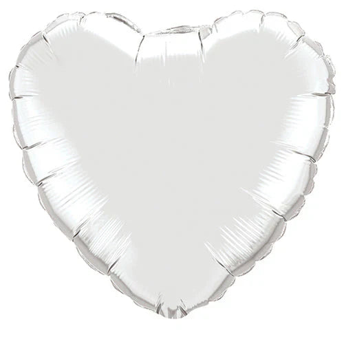 36" Heart Balloon - Silver