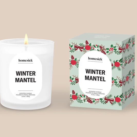 Winter Mantel Candle