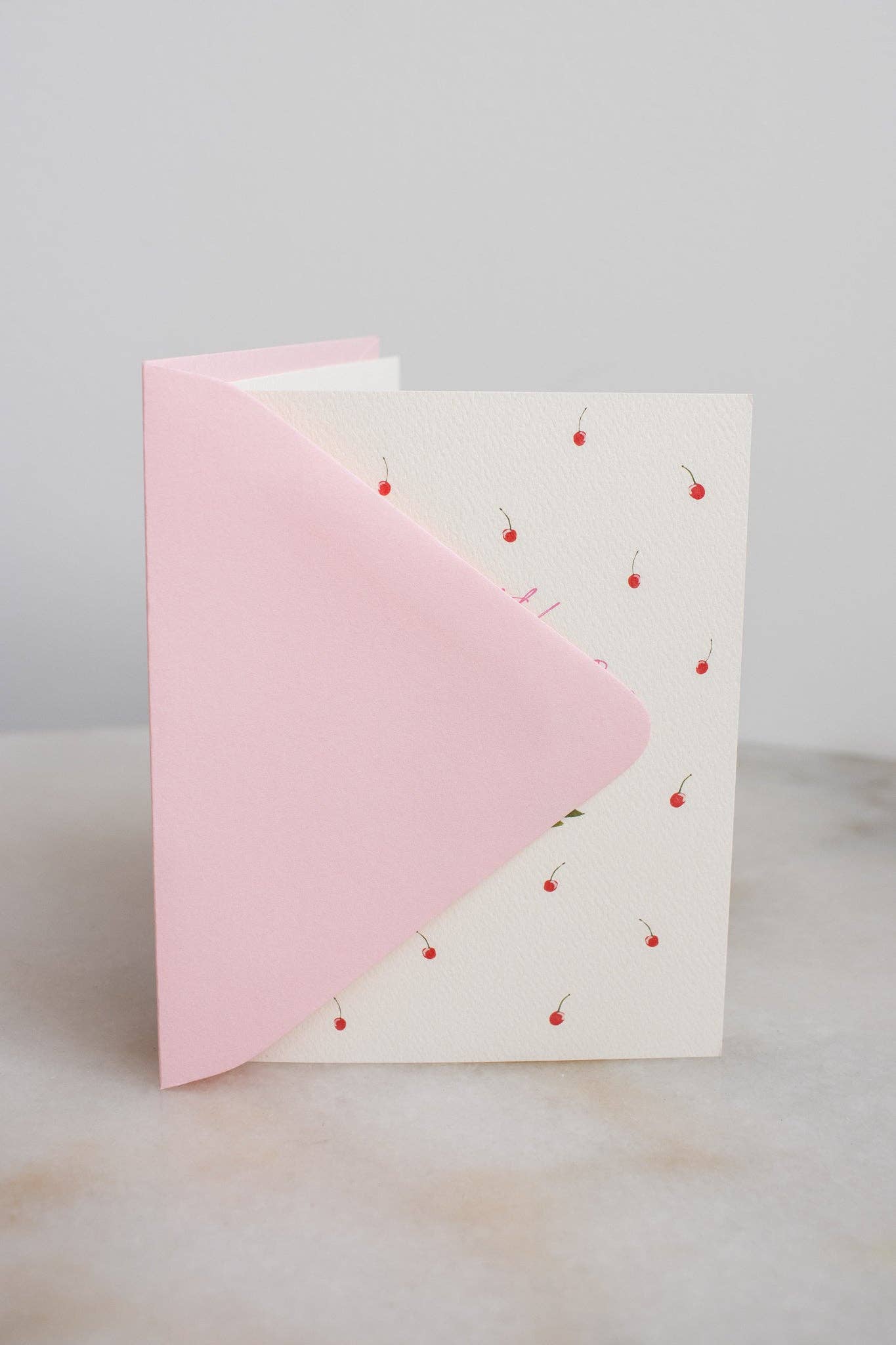 Cherry Birthday Cake Card
