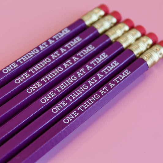 One Thing At A Time Pencil Set  Set of 6