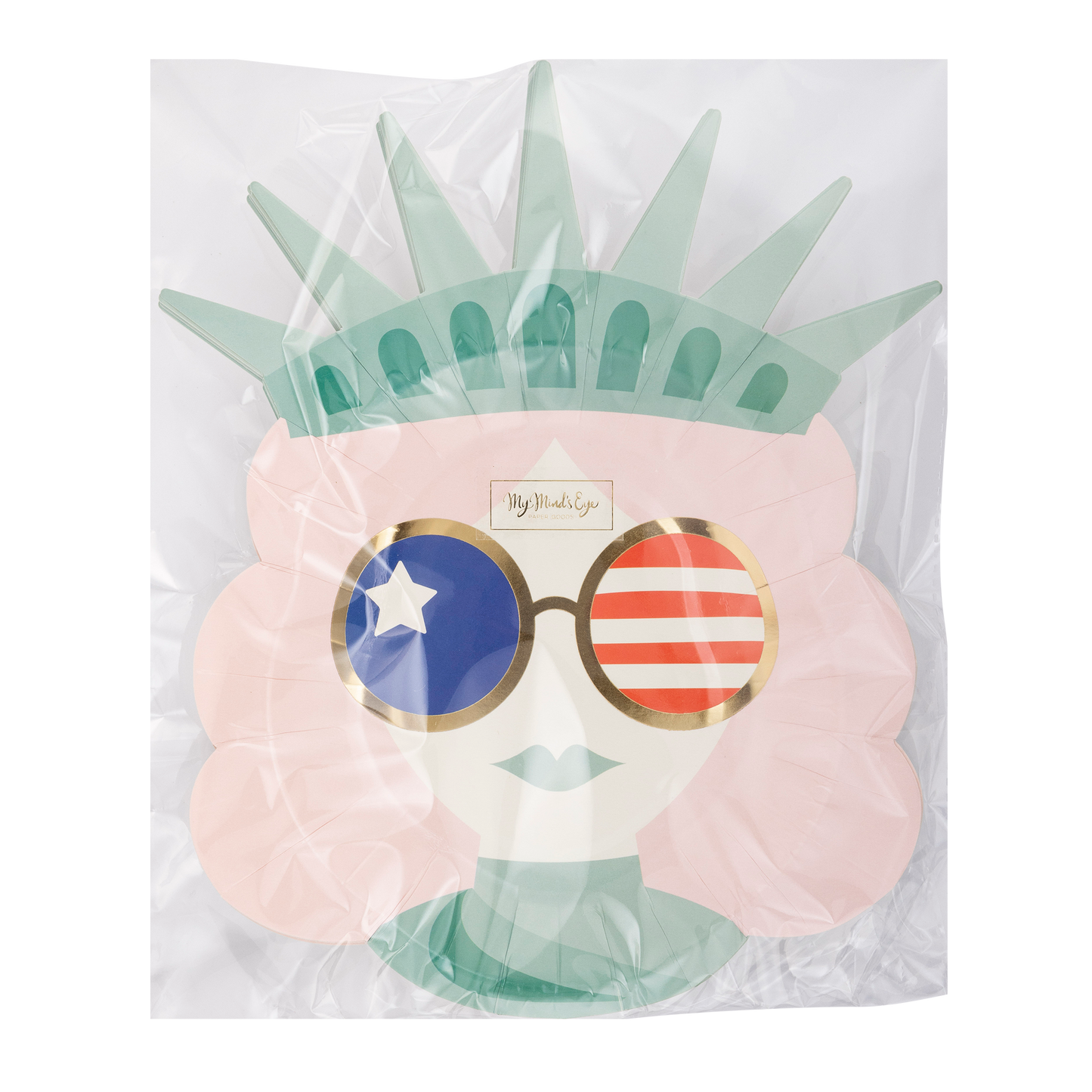 Lady Liberty Sunnies Paper Plate