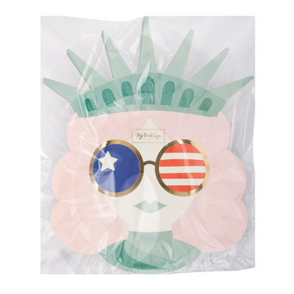 Lady Liberty Sunnies Paper Plate