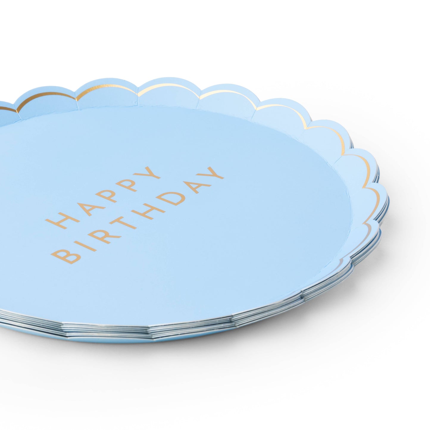Sky Blue Happy Birthday Small Plates