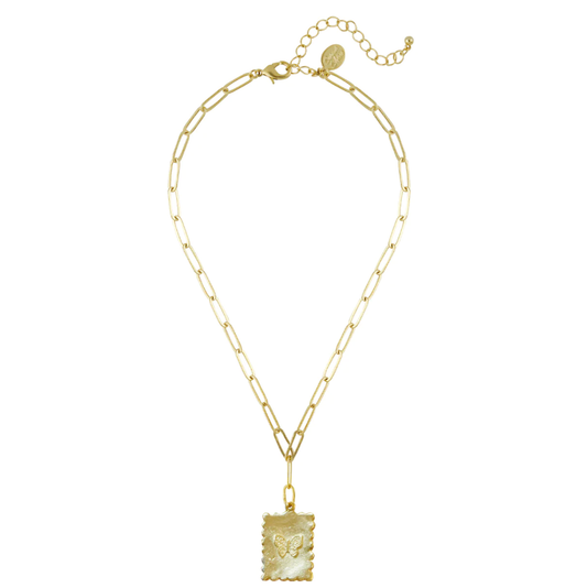 Butterfly Stamp Necklace