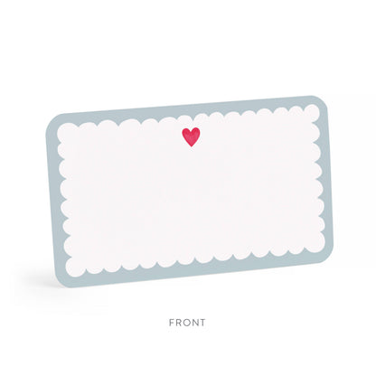 Scalloped Heart Little Note Cards
