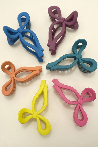 Matte Bow Hair Clips (assorted)