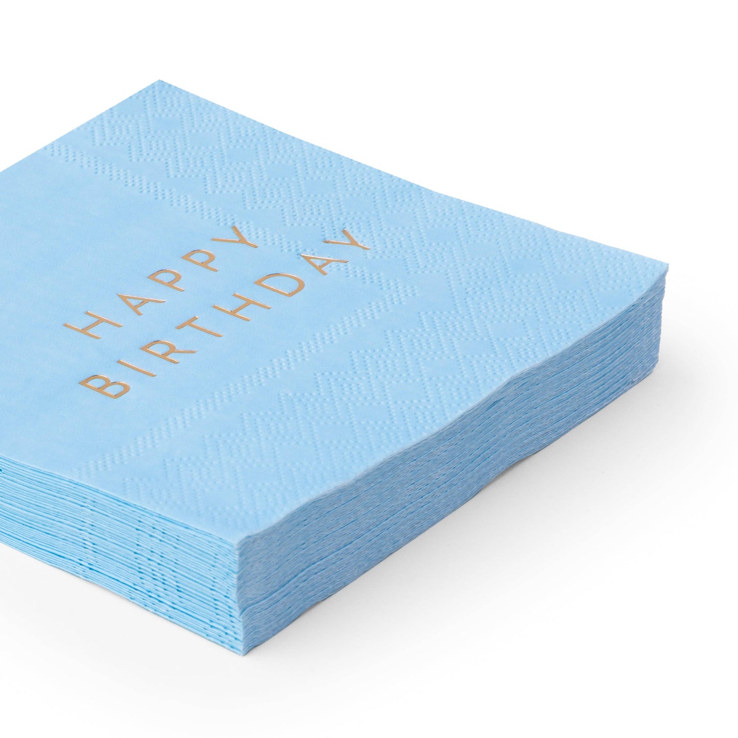 Sky Blue Happy Birthday Cocktail Napkins