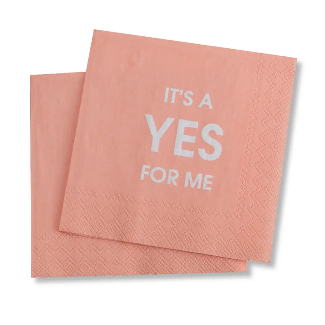 It's A Yes For Me - Cocktail Napkins