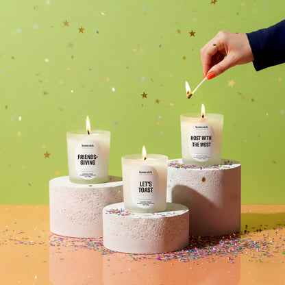 Let's Toast Short Candle