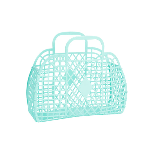 Retro Small Basket Jelly Bag - Seafoam