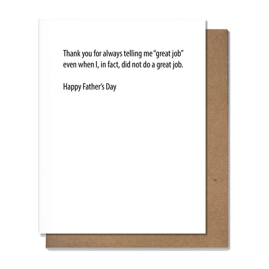 Great Job Dad - Father's Day Card
