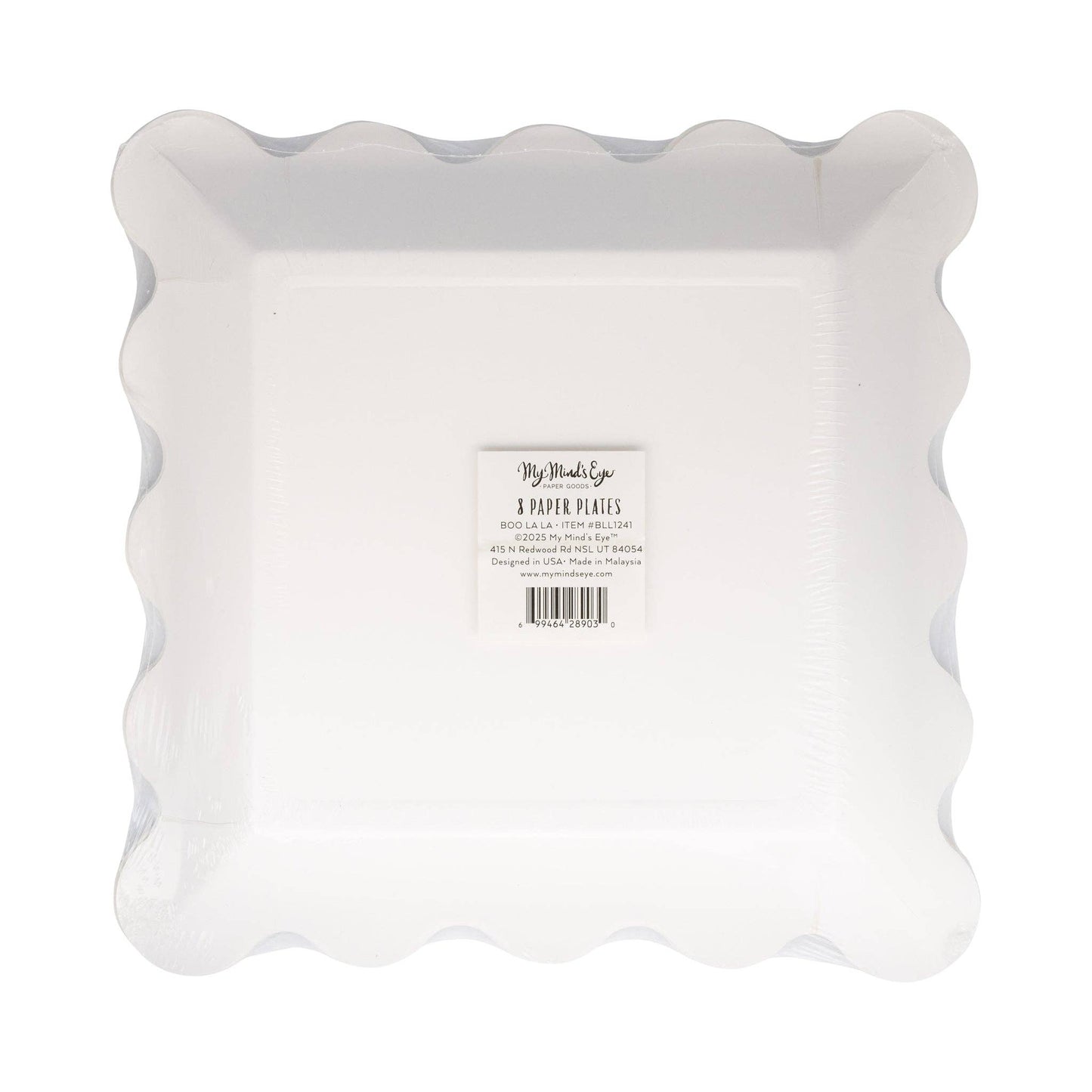 Pink & Orange Boo La La Paper Plates