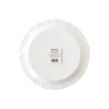 Americana Script Paper Plate Set