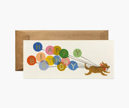 Balloon Birthday Money Holder Card
