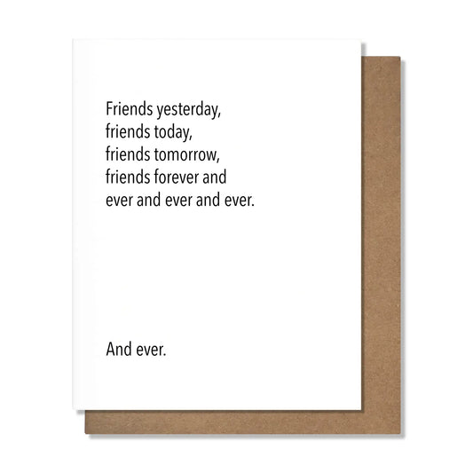 Friends Forever Friendship Card