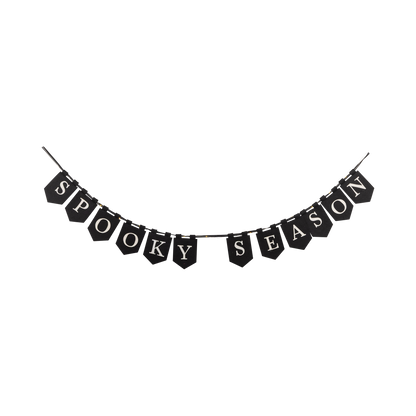 Spooky Season Lighted Banner