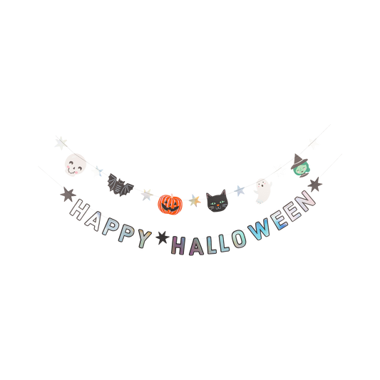 Happy Halloween Character Banner Set