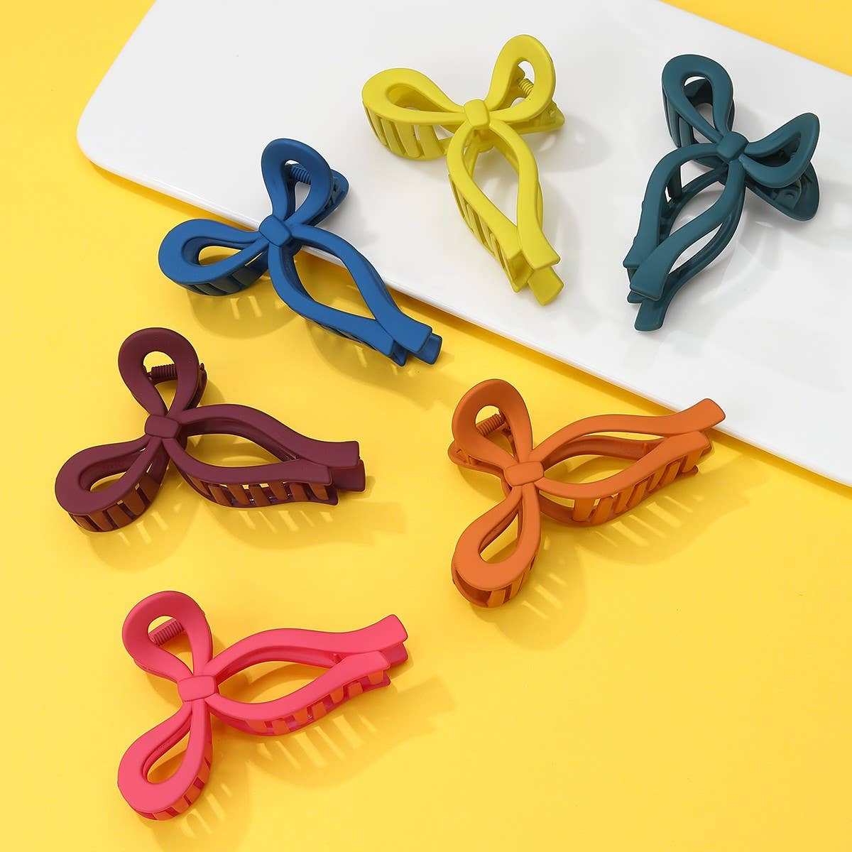 Matte Bow Hair Clips (assorted)