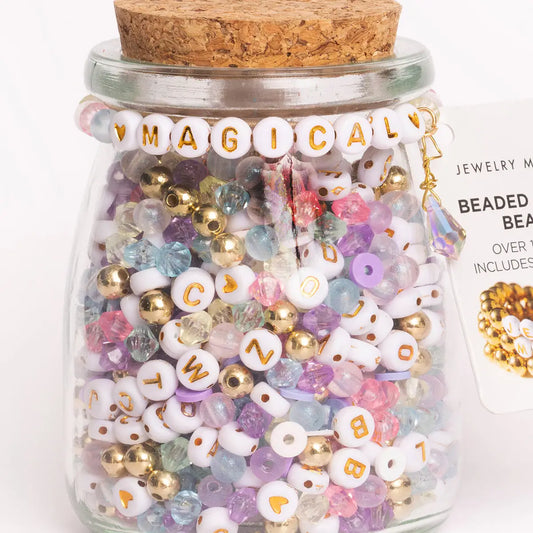 Magical Metallic Gold DIY Bead Jar