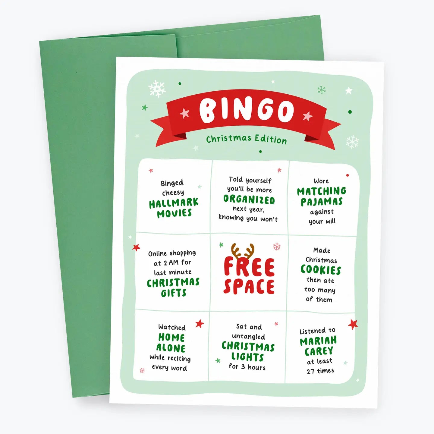 Bingo Greeting Card - Christmas Edition