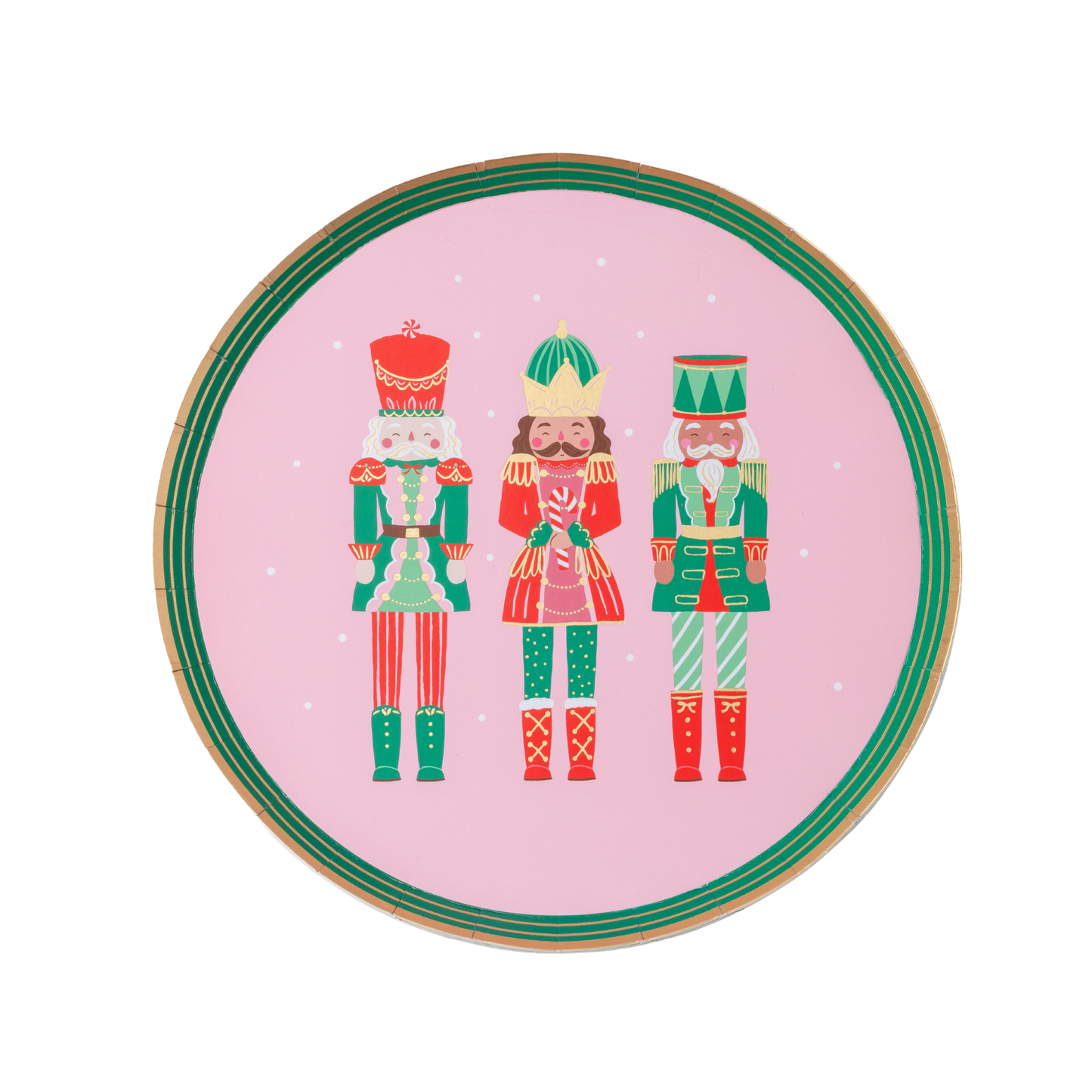 Pink Nutcracker Dessert Plates (Set of 8)
