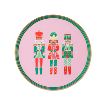 Pink Nutcracker Dessert Plates (Set of 8)