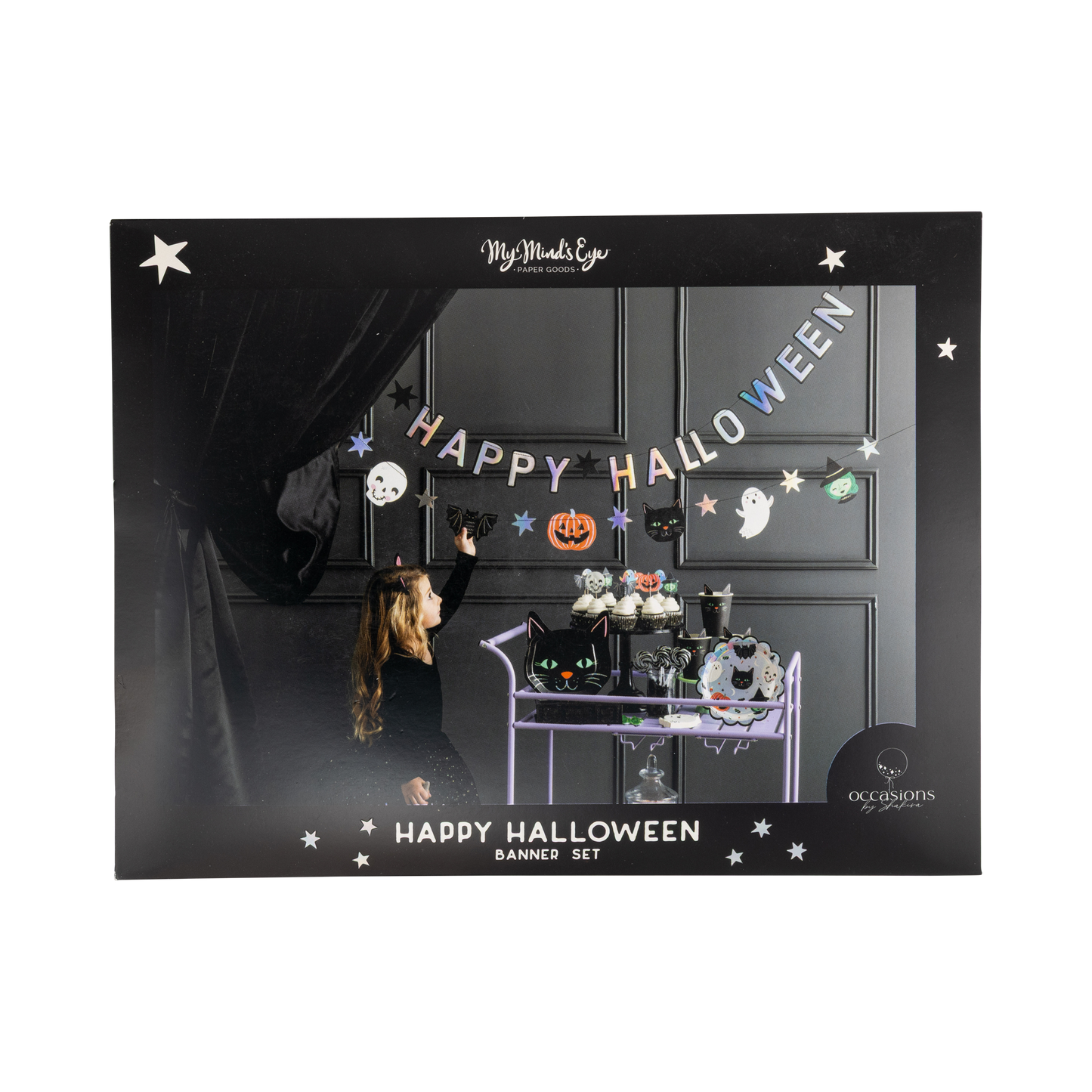 Happy Halloween Character Banner Set