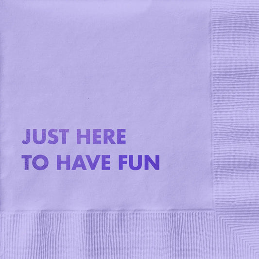Here To Have Fun Cocktail Napkins