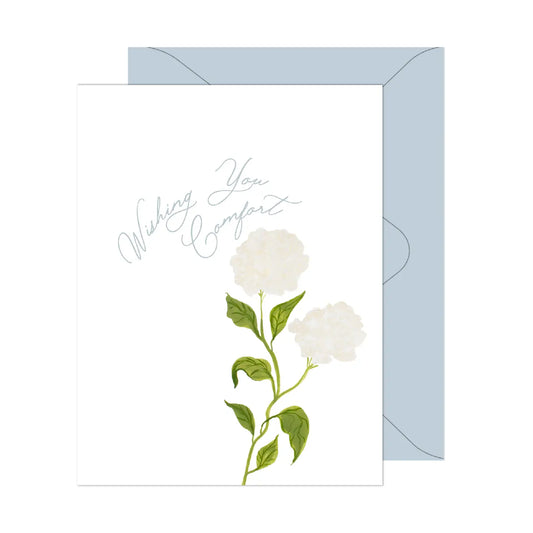 Wishing you Comfort Flower Card