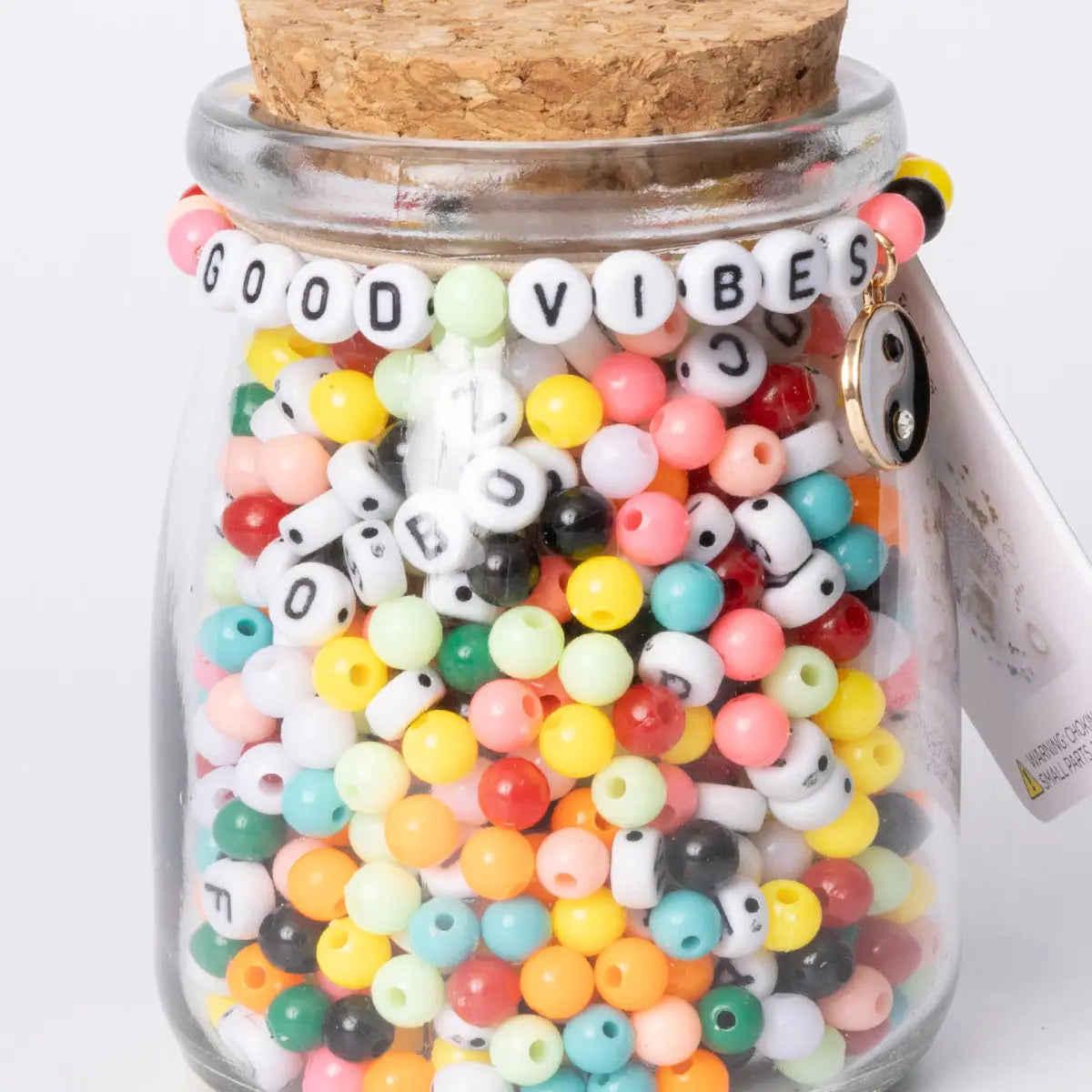 Good Vibes Yin Yang Charm DIY Letter Bead Jar