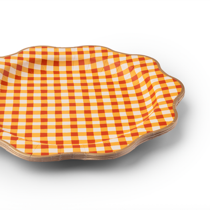 Fall Plaid Dinner Plates